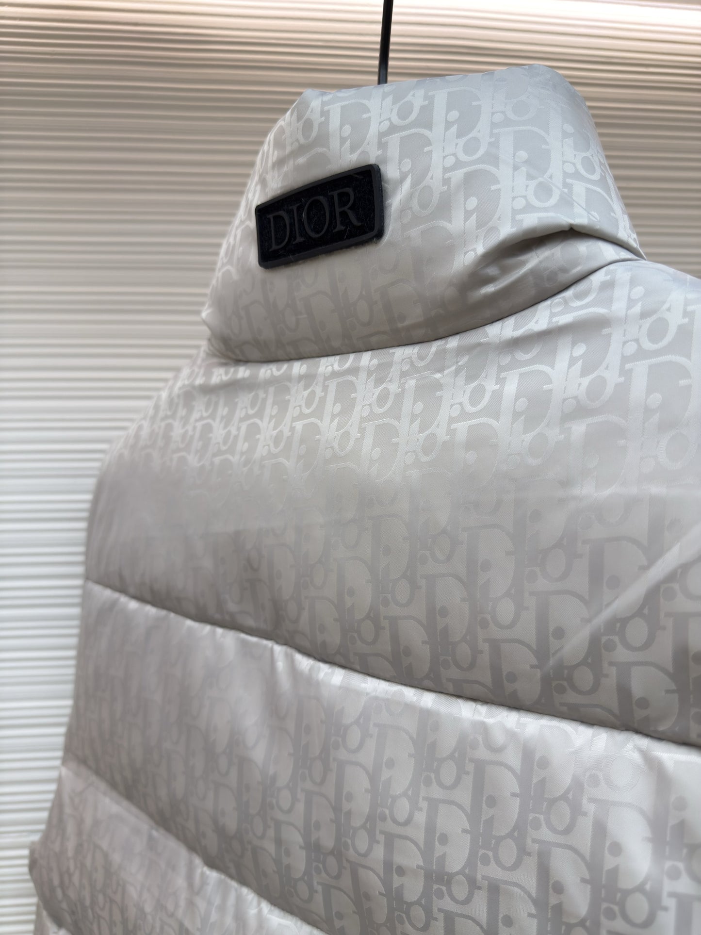 Dior Oblique Silver Technical Jacquard Down Vest