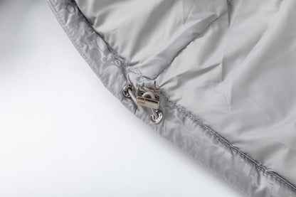 Dior Oblique Silver Quilted Down Jacket