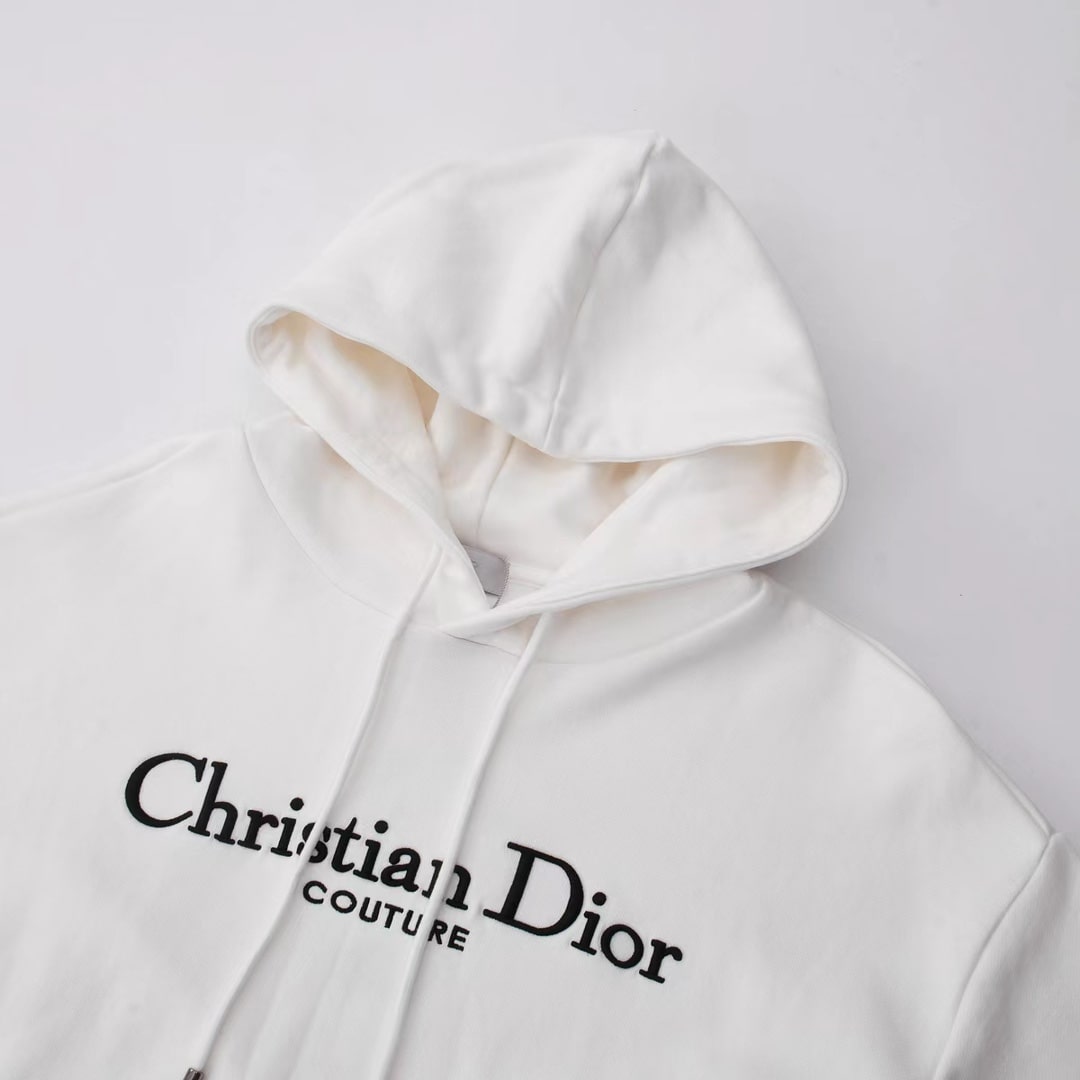 Christian Dior Couture Print White Hoodie