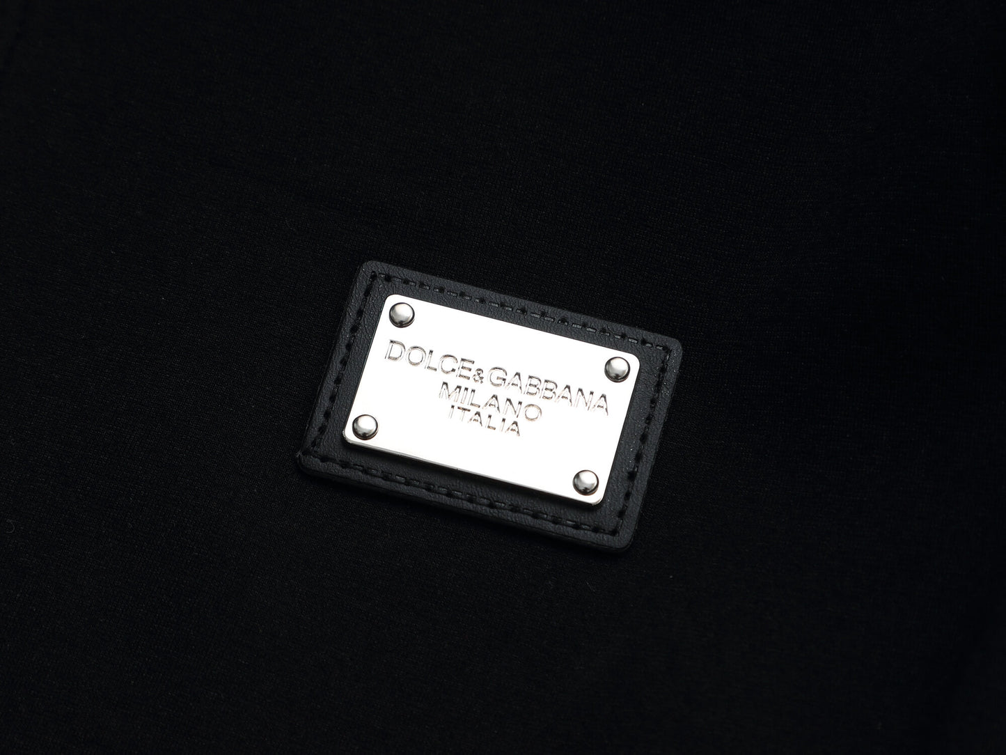 Dolce & Gabbana DG Logo Side Band Tracksuit Technical Jersey Black