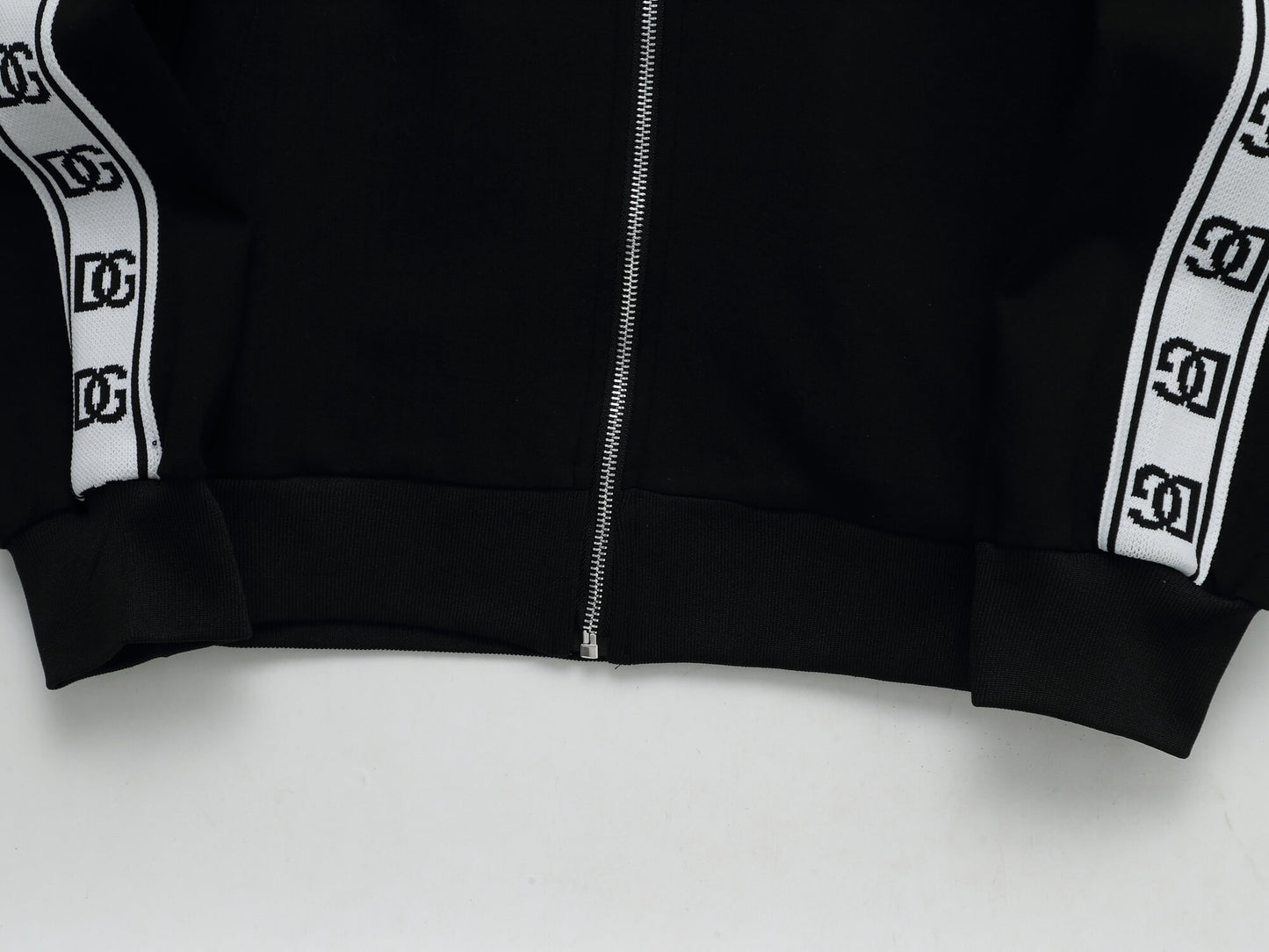 Dolce & Gabbana DG Logo Side Band Tracksuit Technical Jersey Black