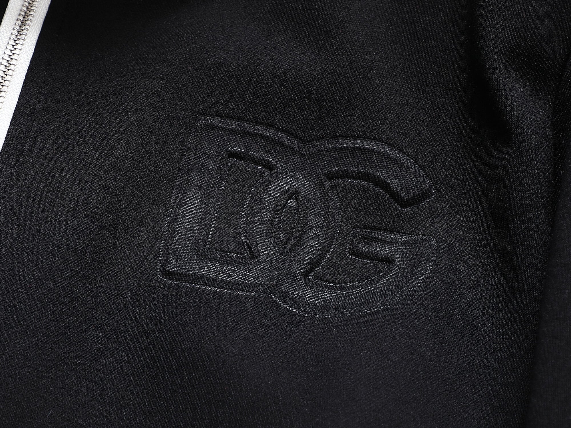 Dolce & Gabbana DG Logo Side Band Technical Jersey Tracksuit Black