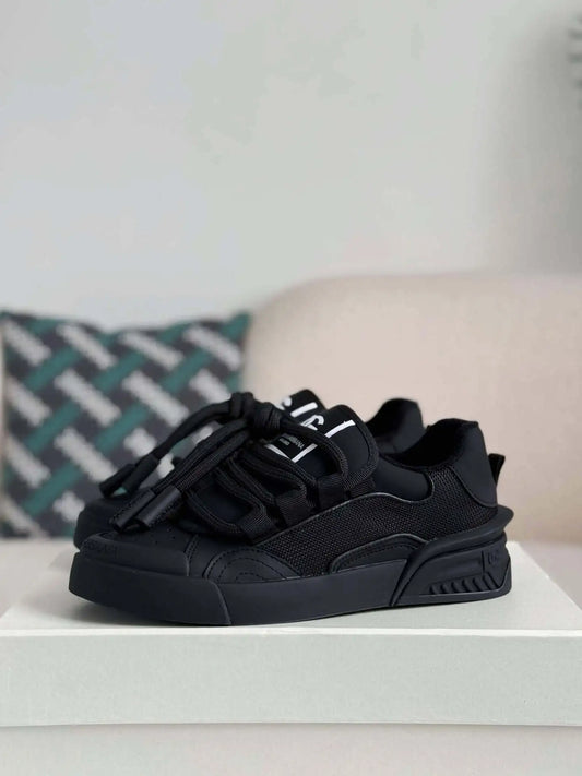 Dolce & Gabbana Space Sneaker – All-Black Technical Mesh