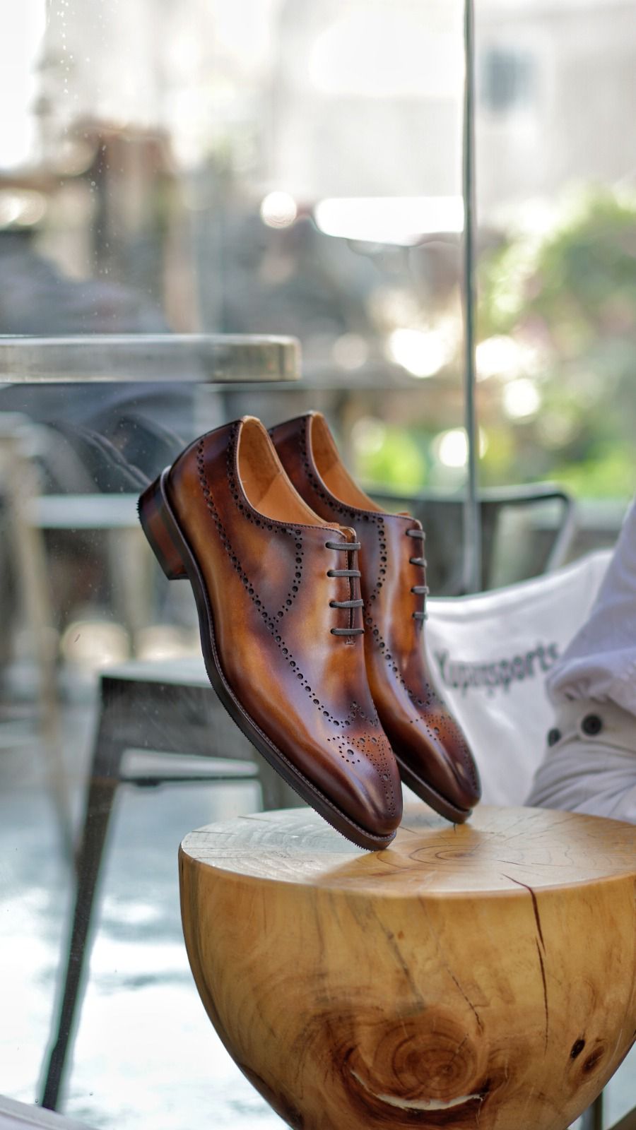 Elegant Cognac Brogue Oxford Dress Shoes 47 Elegant Cognac Brogue Oxford Dress Shoes 47