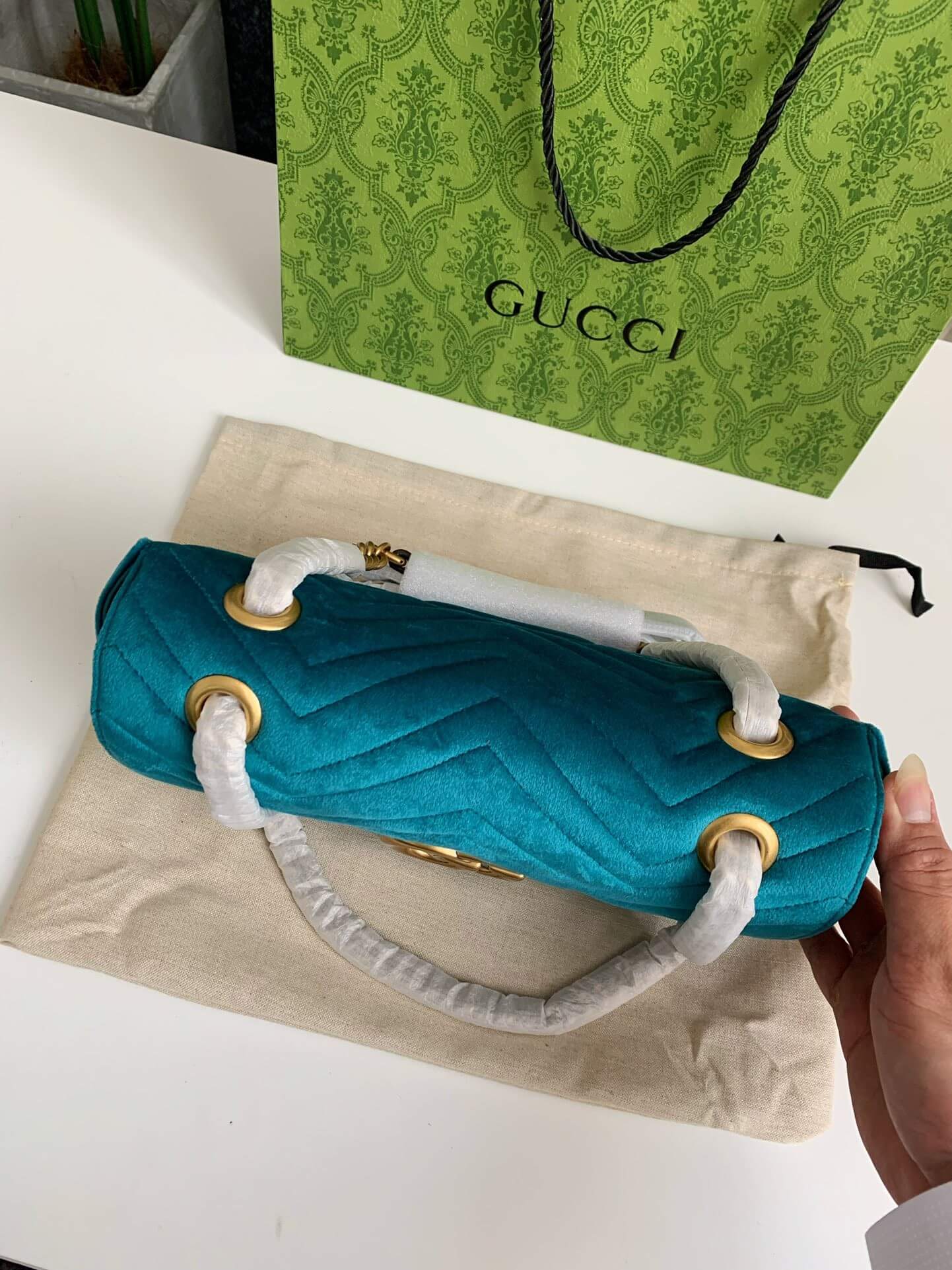 Gucci marmont petrol on sale