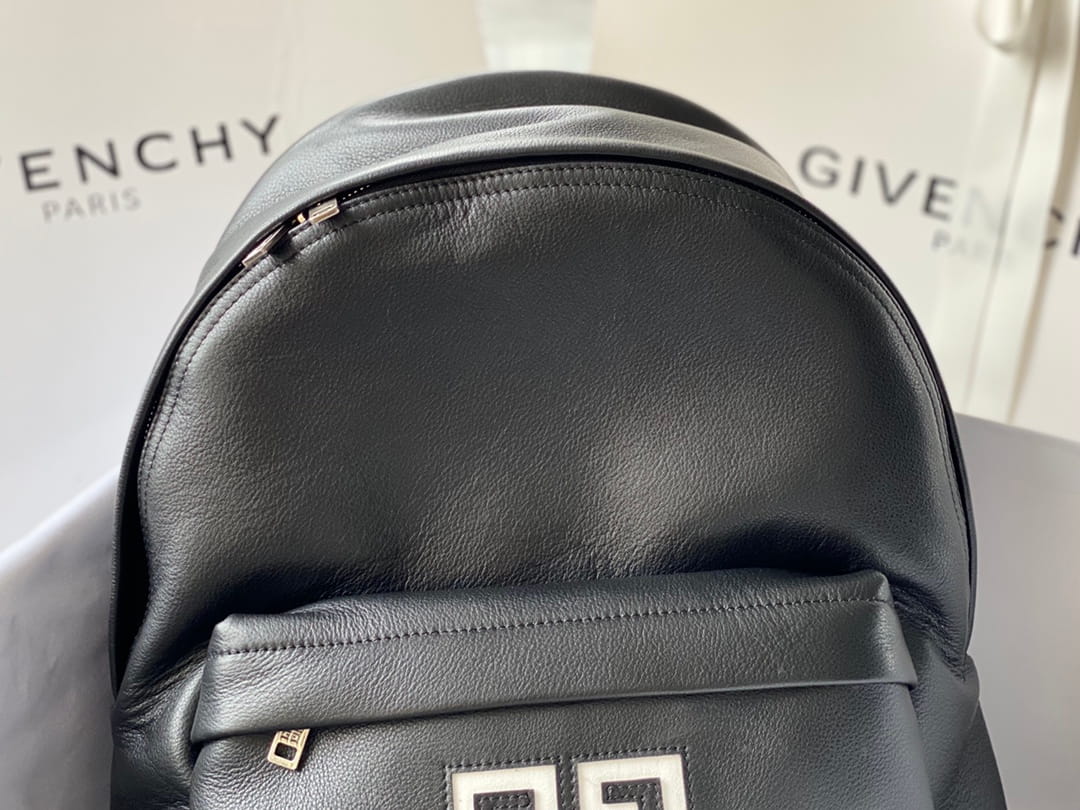 Givenchy Essential U Backpack Black Grained Leather with 4G Logo