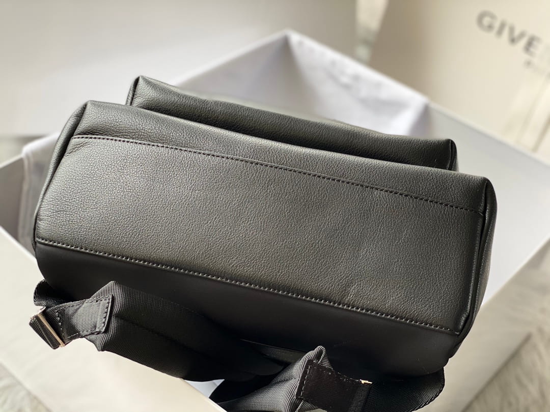 Givenchy Essential U Backpack Black Grained Leather with 4G Logo