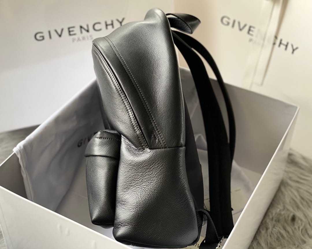 Givenchy Essential U Backpack Black Grained Leather with 4G Logo