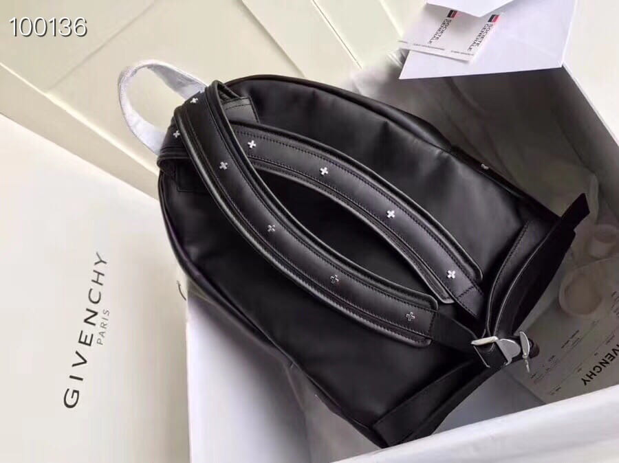 Givenchy Essential U Cross Studded Backpack Black Smooth Leather