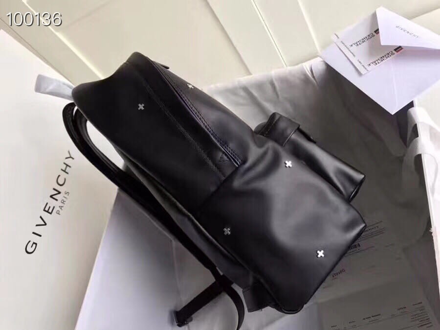 Givenchy Essential U Cross Studded Backpack Black Smooth Leather