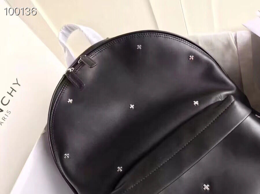 Givenchy Essential U Cross Studded Backpack Black Smooth Leather
