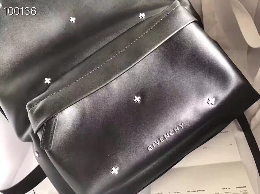 Givenchy Essential U Cross Studded Backpack Black Smooth Leather