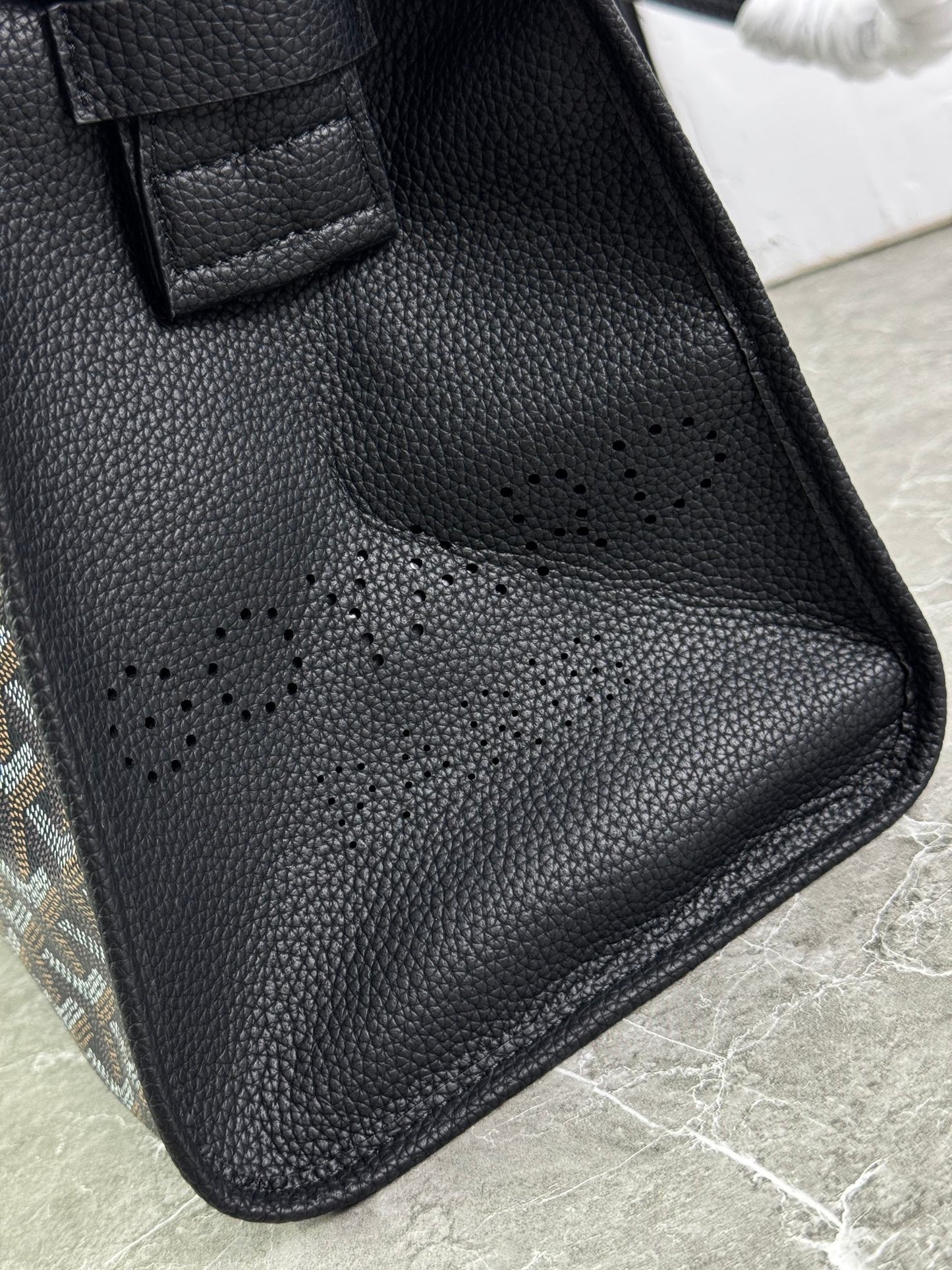 Goyard Hardy PM Bag - All-Black Goyardine Coated Canvas Zippered Tote