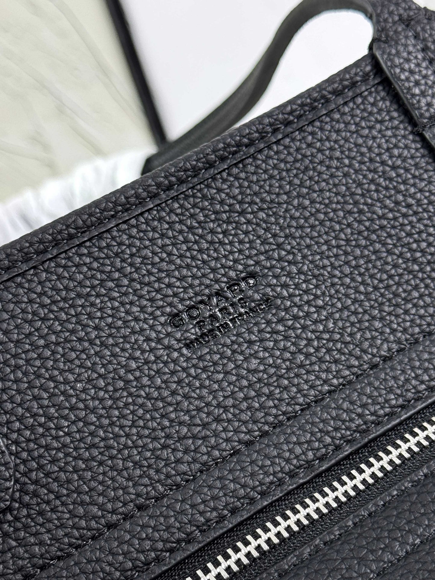 Goyard Hardy PM Bag - All-Black Goyardine Coated Canvas Zippered Tote