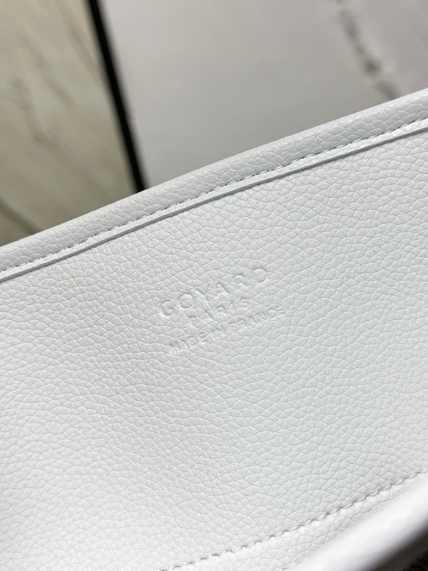 Goyard Hardy PM Bag - White Goyardine Coated Canvas Zippered Tote