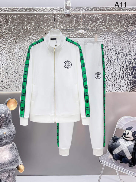 Gucci Interlocking G Gucci 1921 Technical Jersey Tracksuit White
