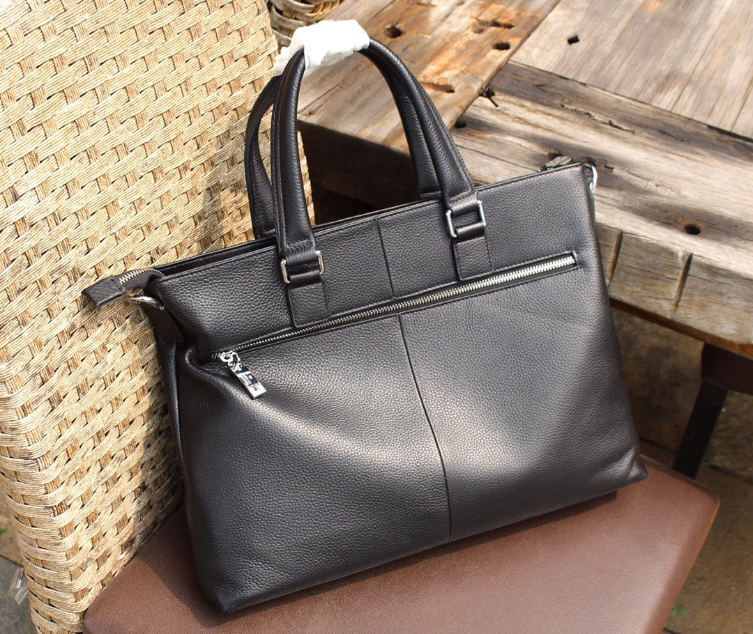 Gucci Interlocking G Tote Bag Shoulder Leather - Black