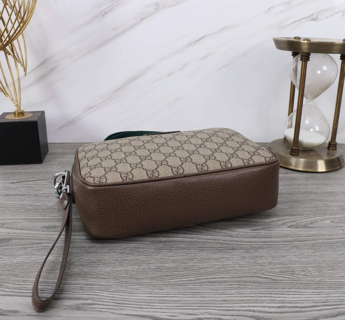 Gucci Ophidia Small Crossbody Bag - Beige and Ebony GG Supreme Canvas