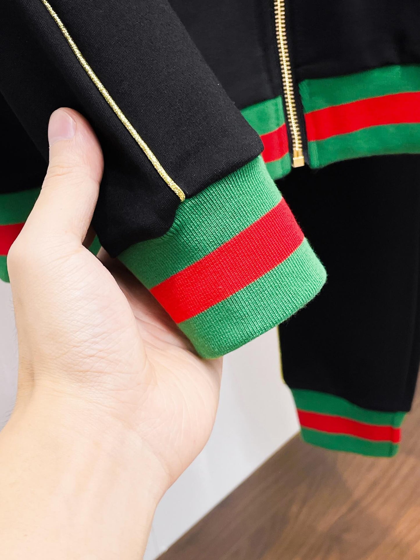 Gucci Round Interlocking G Technical Jersey Tracksuit Black