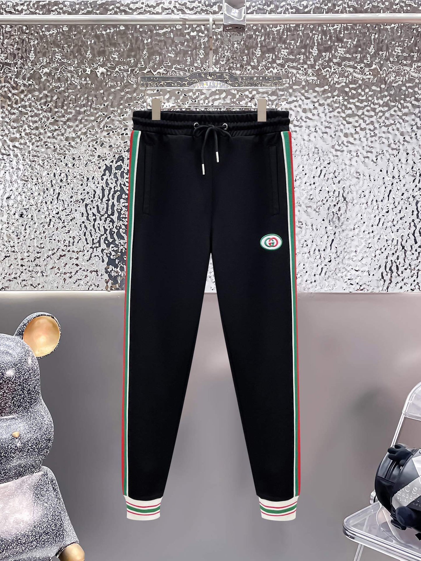 Gucci Web Stripe Technical Jersey Tracksuit Black