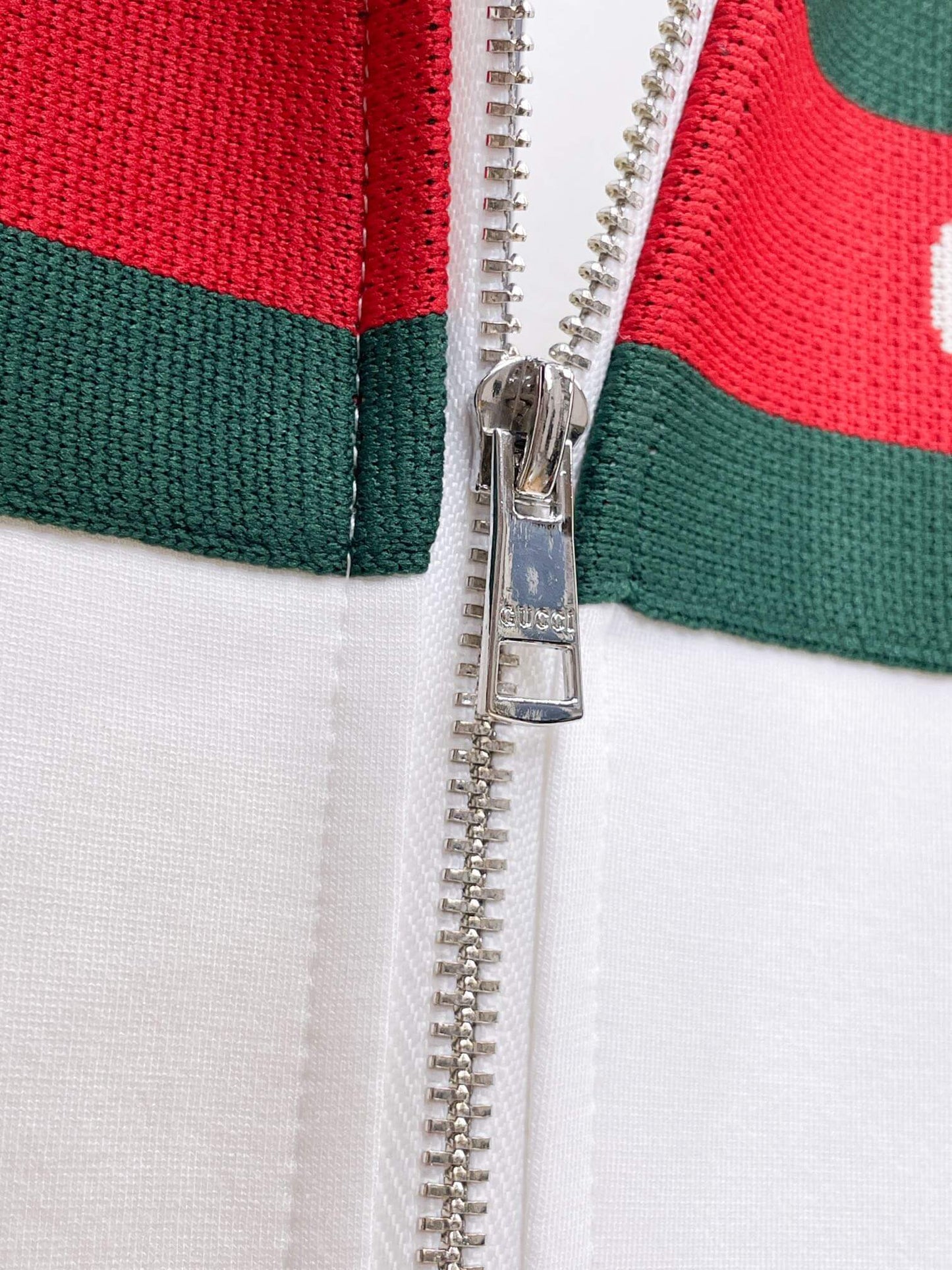 Gucci Web Stripe Technical Jersey Tracksuit White with Logo Chest Band
