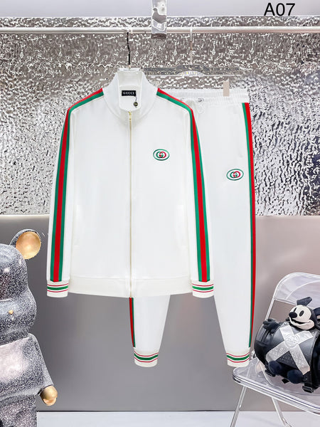 Gucci Web Stripe Technical Jersey Tracksuit White – HolloShoe