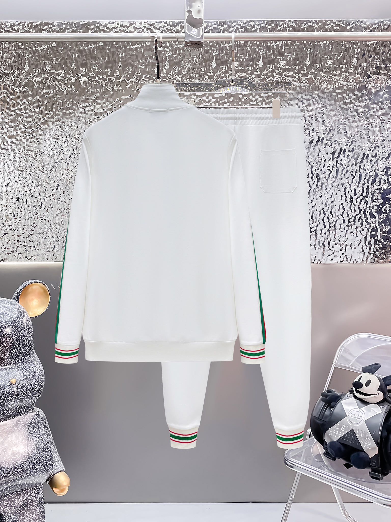 Gucci Web Stripe Technical Jersey Tracksuit White – Hollo Shoe