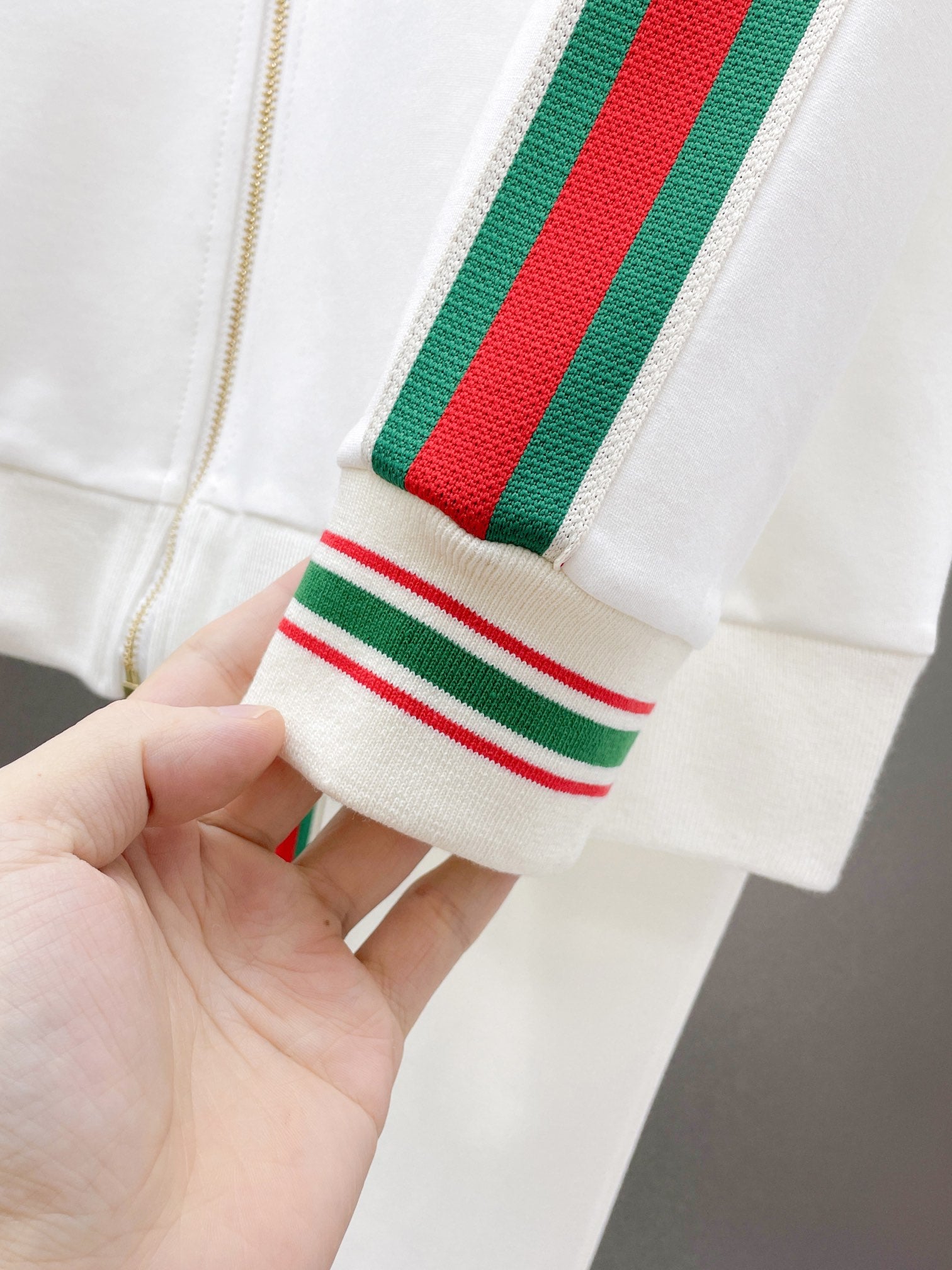 Gucci Web Stripe Technical Jersey Tracksuit White – Hollo Shoe