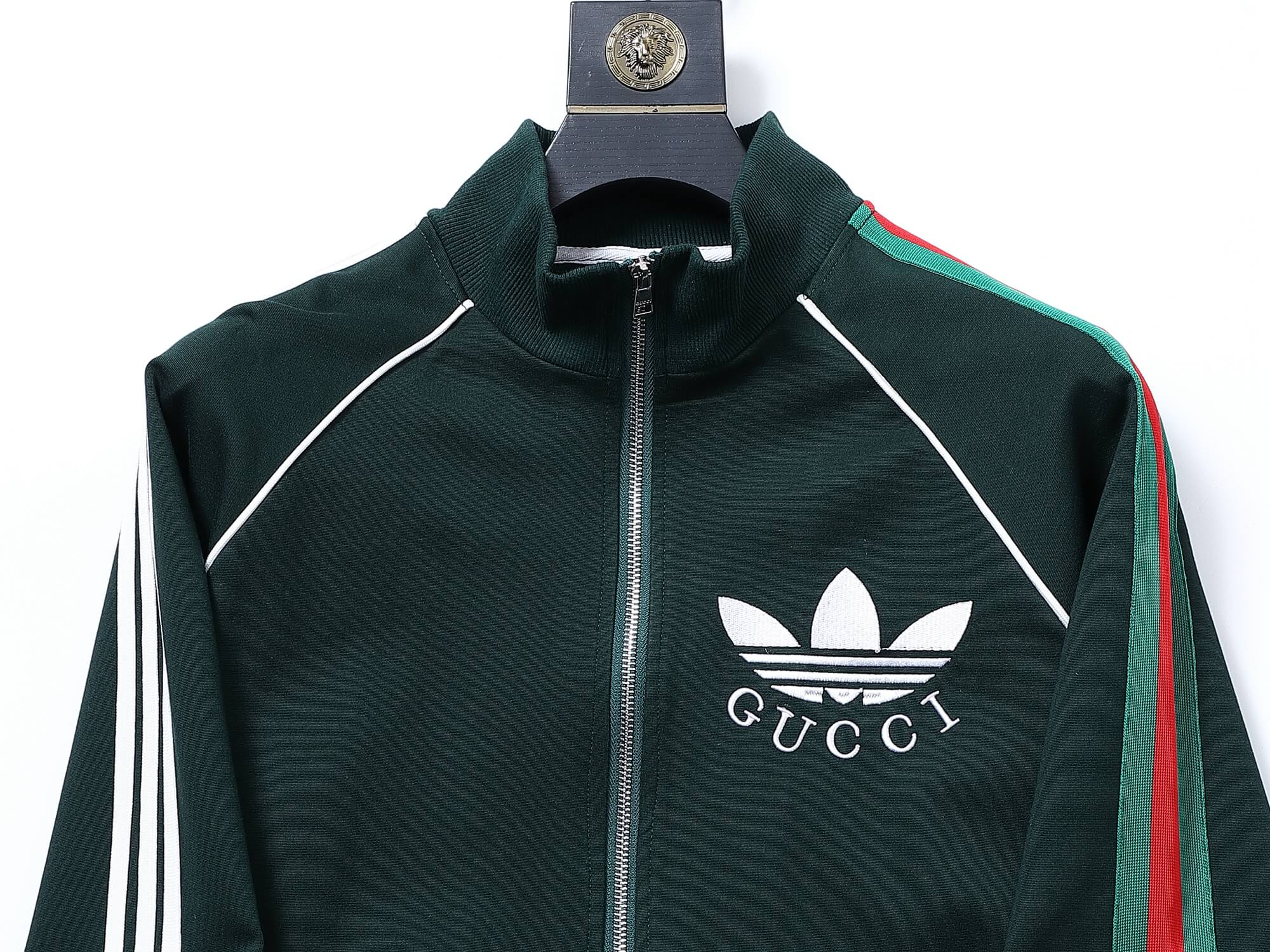 Gucci x adidas Trefoil Logo Tracksuit Set Green Technical Jersey