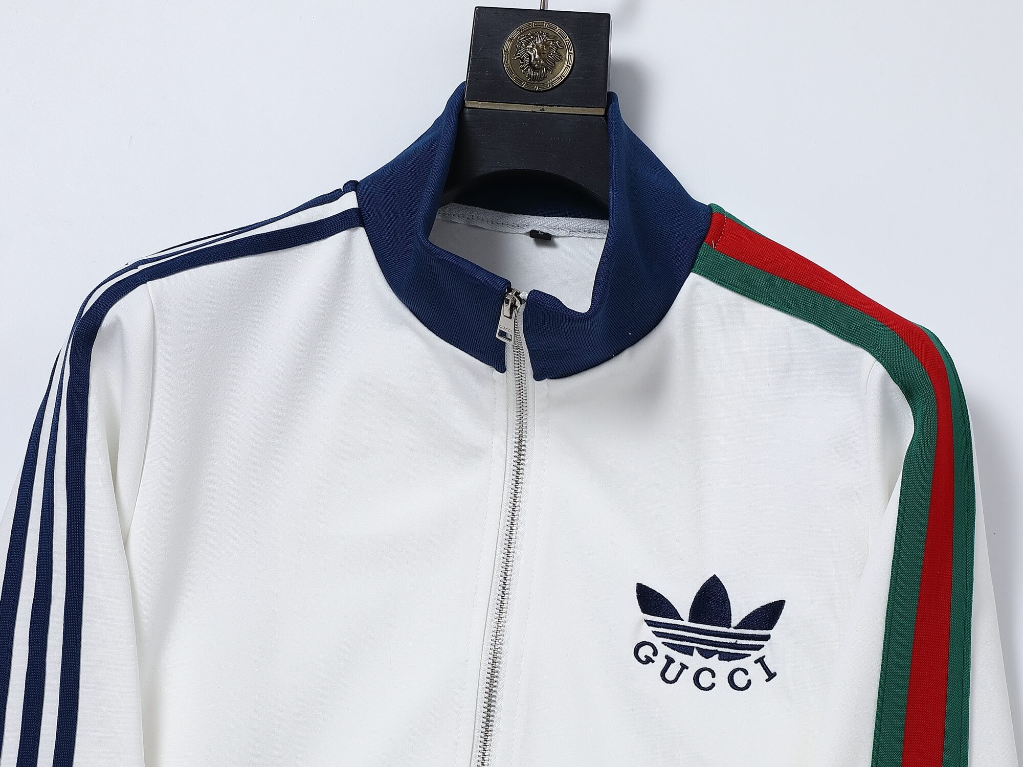 Gucci x adidas Trefoil Logo Web Stripe Tracksuit White Technical