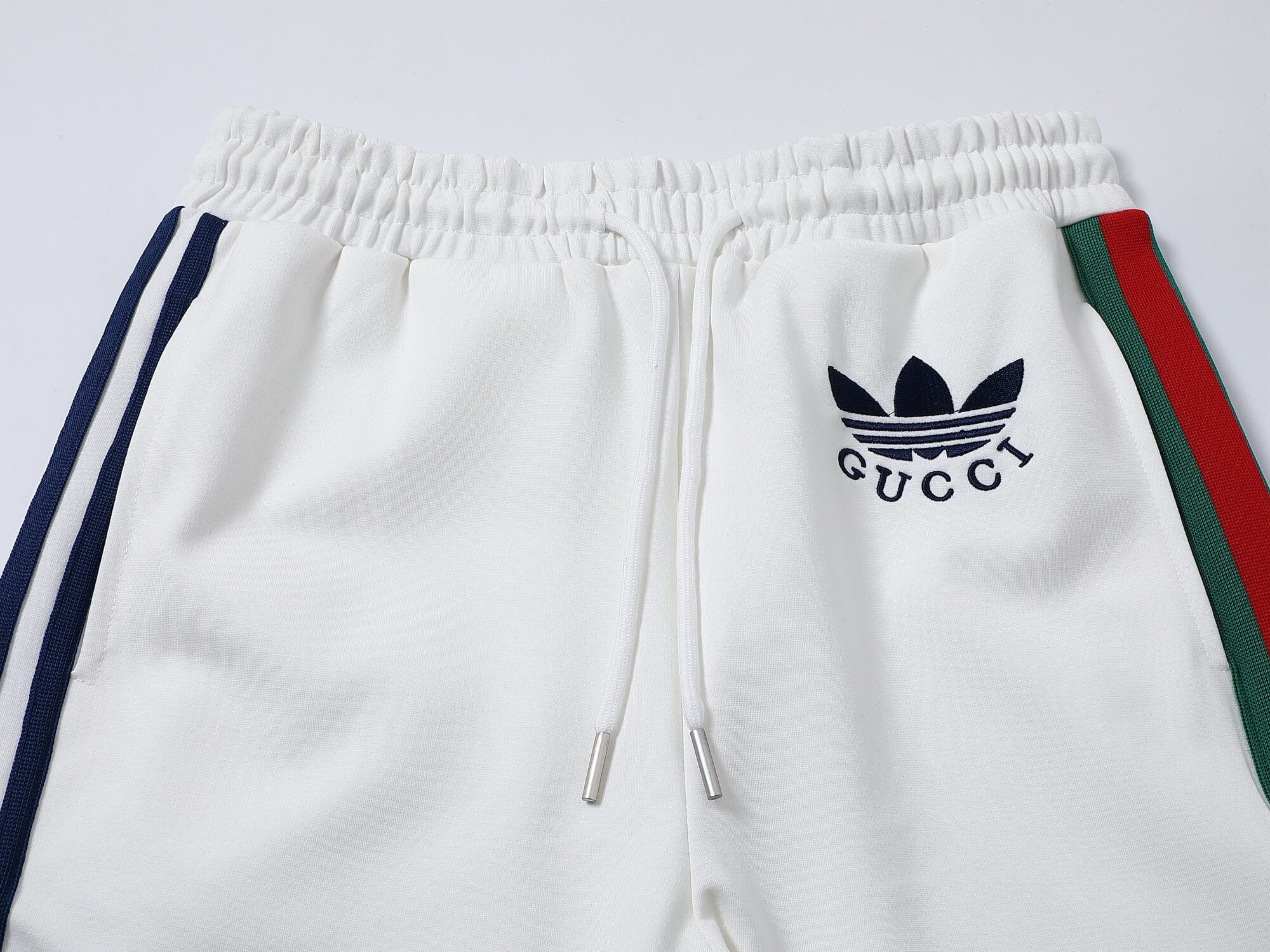 Gucci x adidas Trefoil Logo Web Stripe Tracksuit White Technical