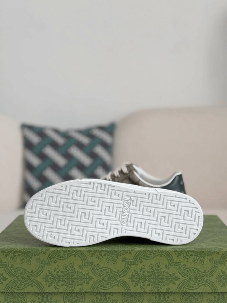 Gucci Ace Sneaker – Beige GG Supreme Canvas & Web