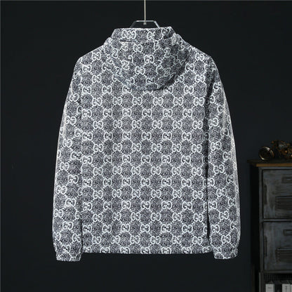 Gucci GG Monogram Windbreaker White Black