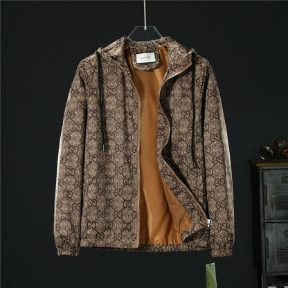 Gucci GG Monogram Windbreaker Brown