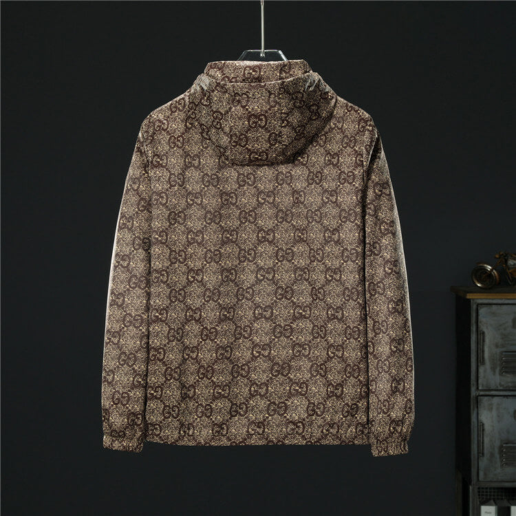 Gucci GG Monogram Windbreaker Brown