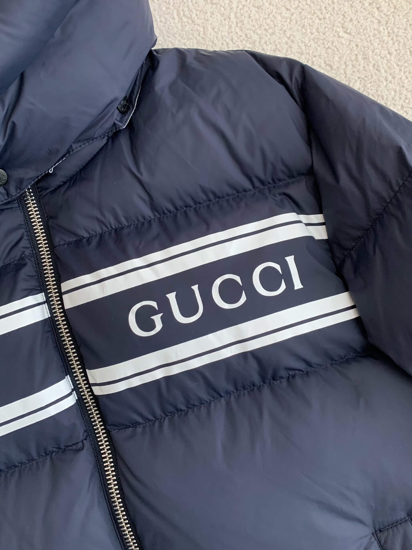 Gucci Logo-Print Puffer Down Jacket