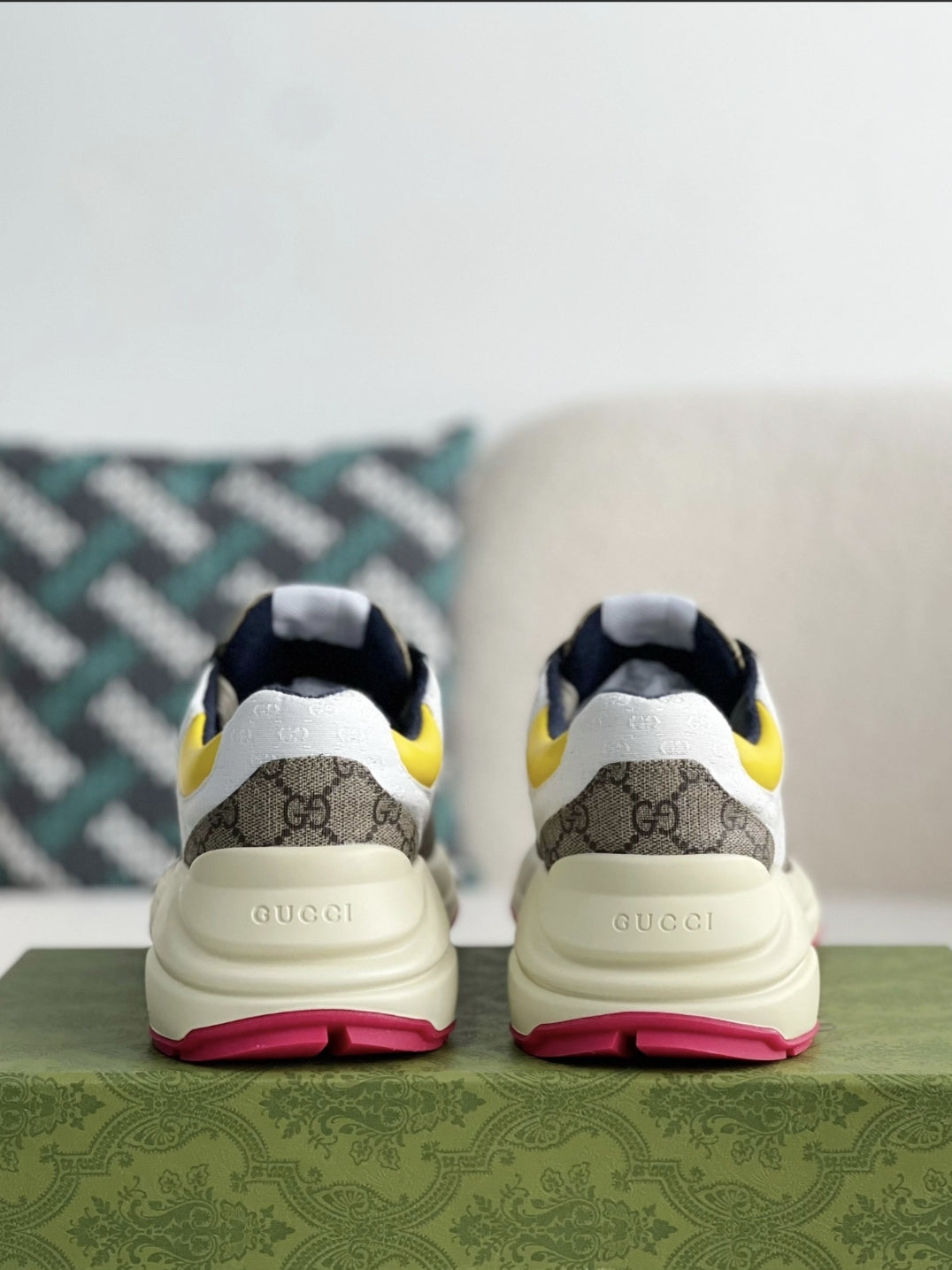 Gucci Rhyton Sneaker – Multicolor GG Supreme & White Mini GG Canvas