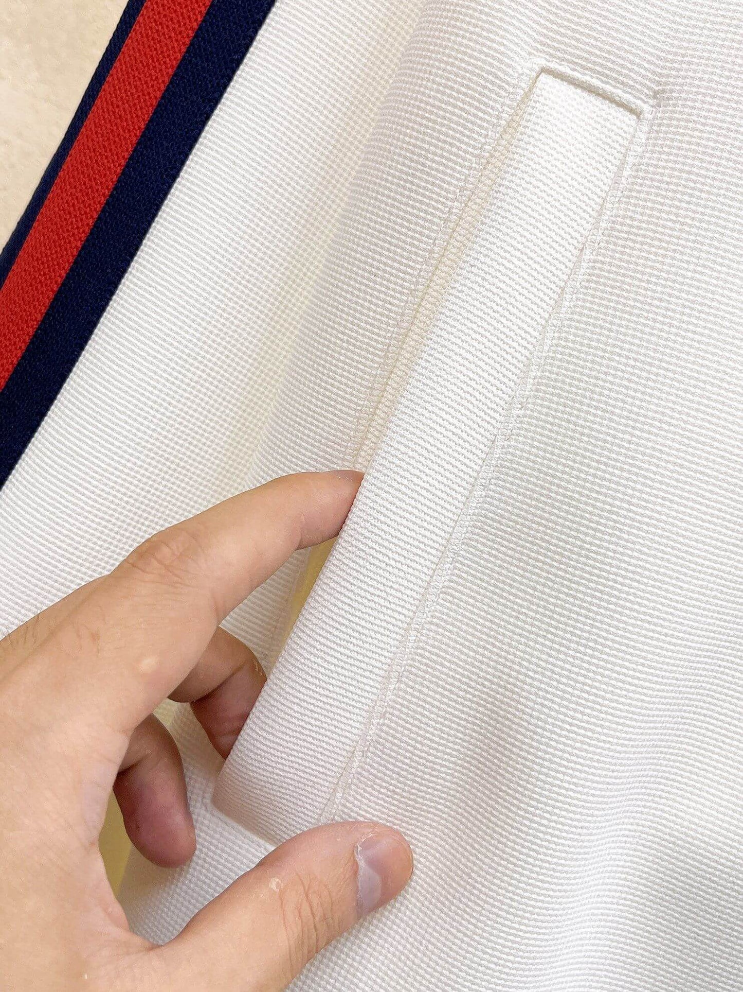 Gucci Stripe Trim White Tracksuit