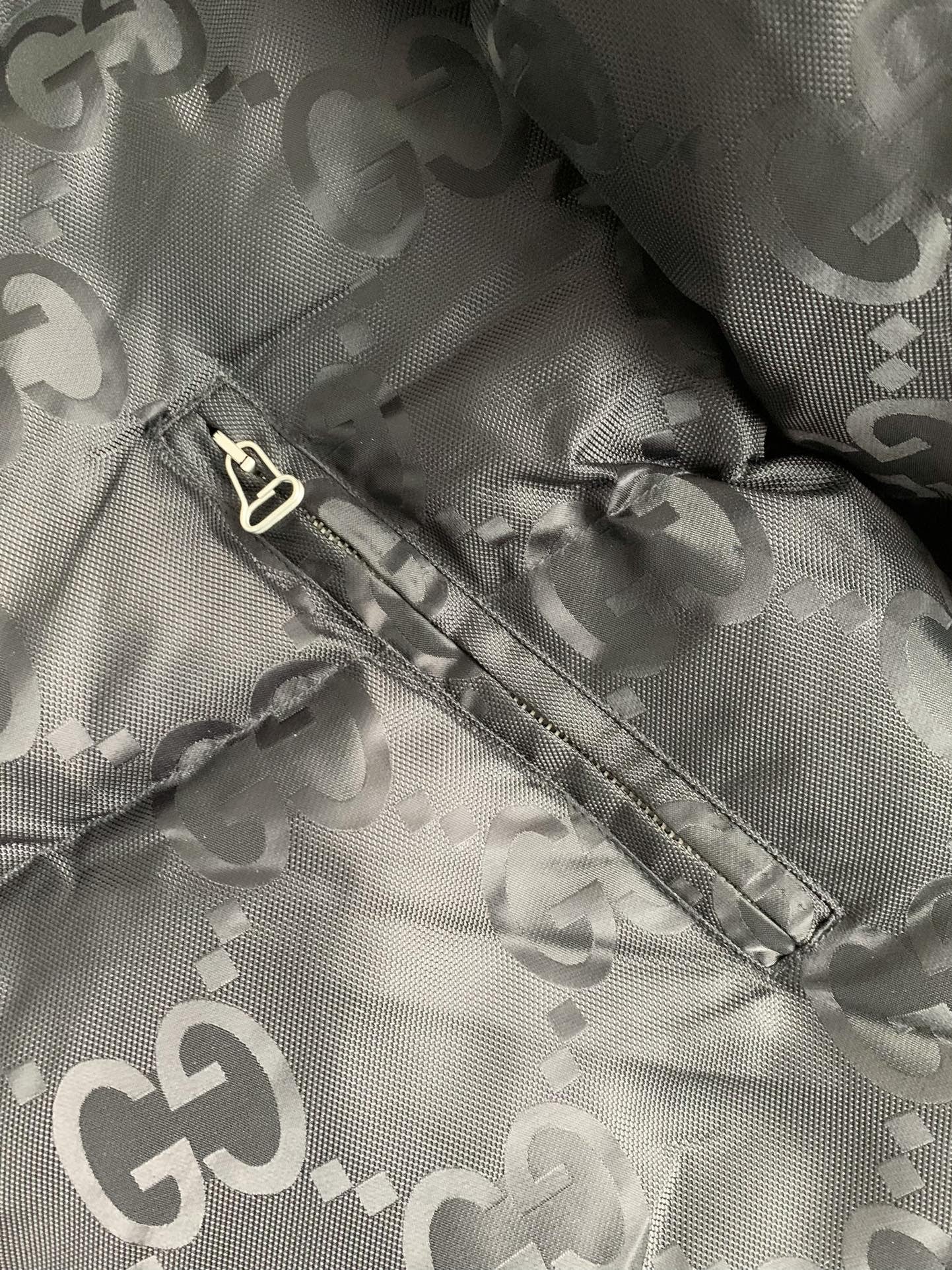 Gucci GG Nylon Black Down Jacket