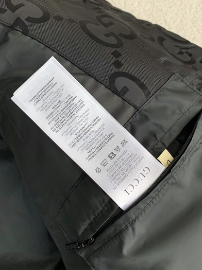 Gucci GG Nylon Black Down Jacket