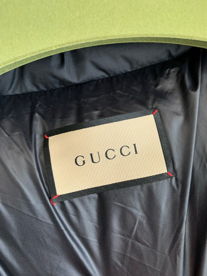 Gucci GG Black Hooded Down Jacket