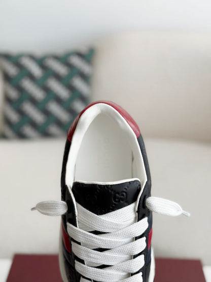 Gucci Ace Monogram Web Black Sneakers