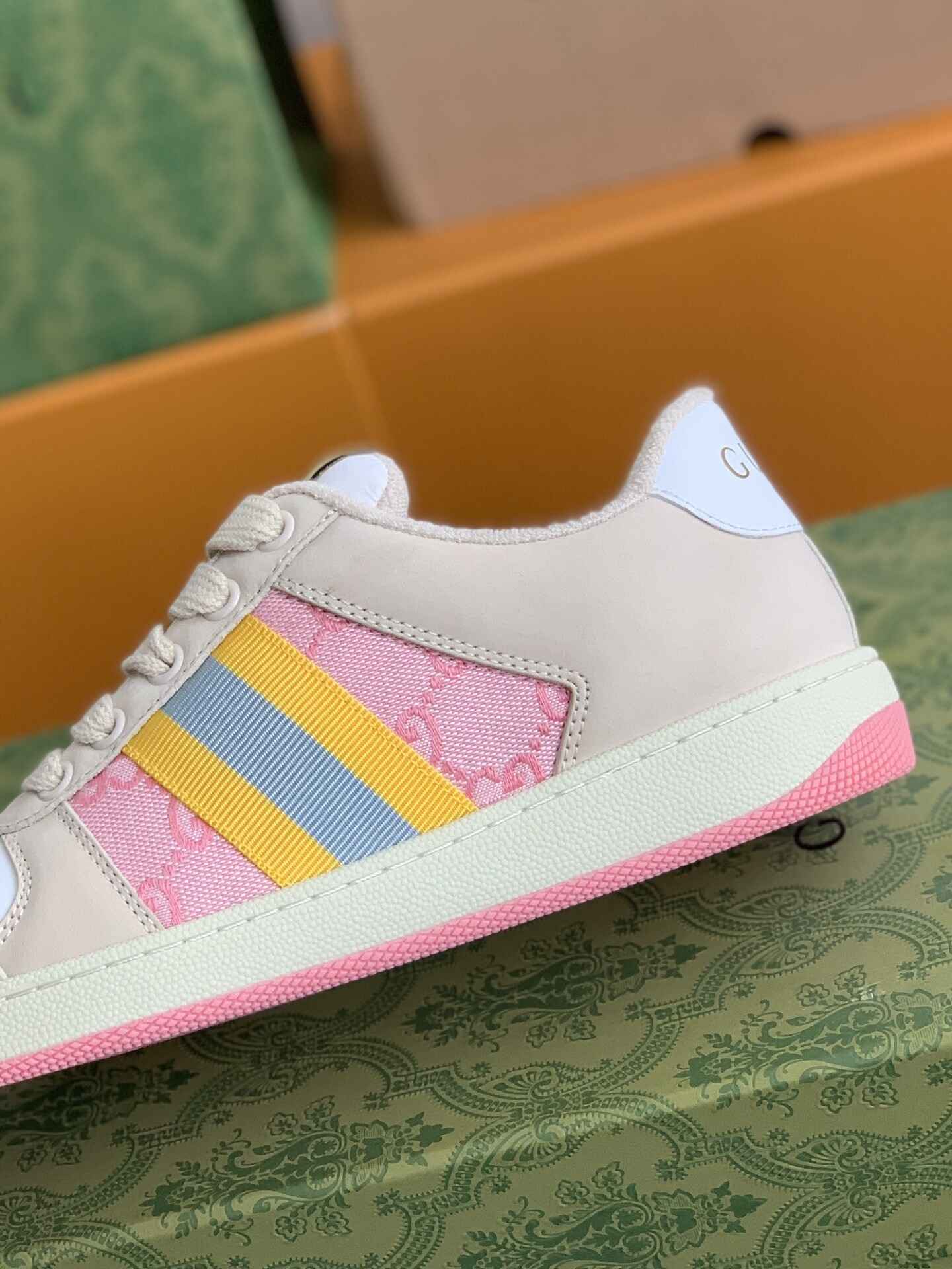 Gucci Screener GG Pink Women's Sneakers