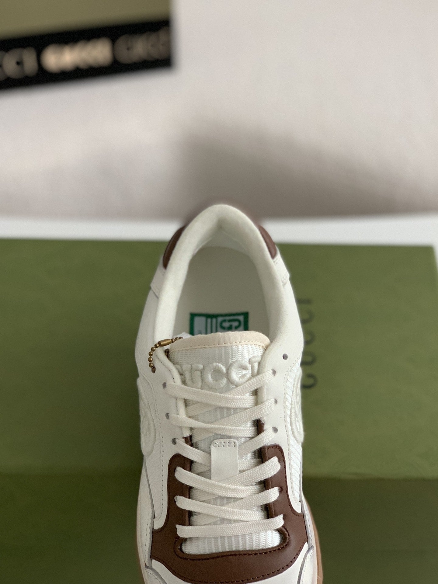 Gucci Mac80 White/Brown Leather Sneakers