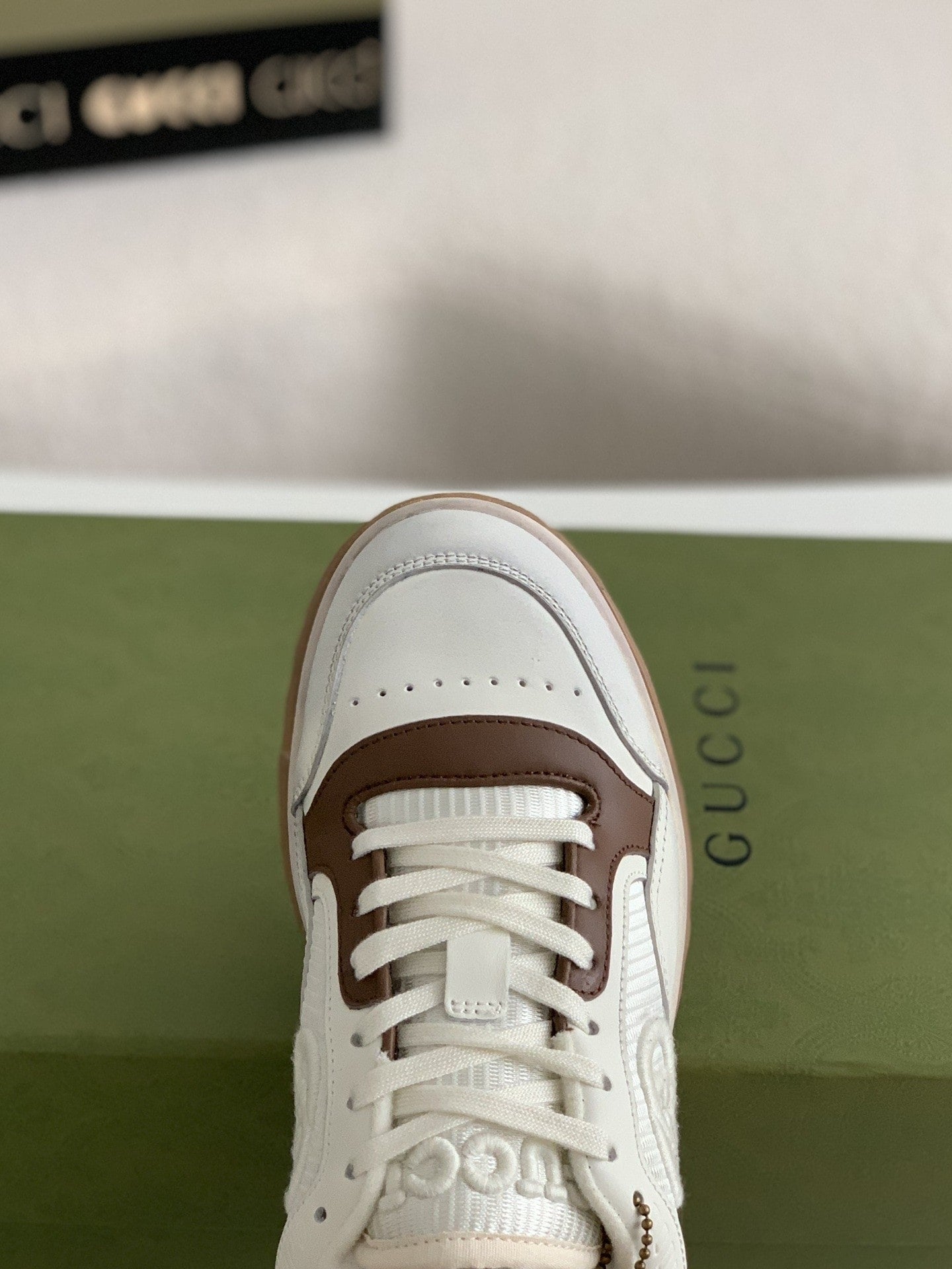 Gucci Mac80 White/Brown Leather Sneakers