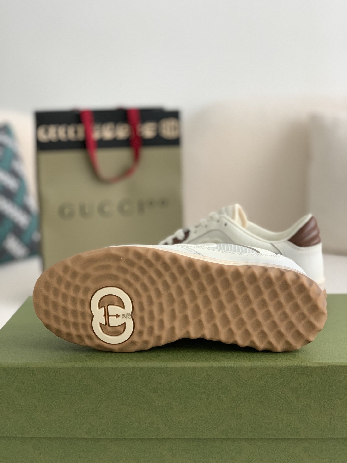 Gucci Mac80 White/Brown Leather Sneakers