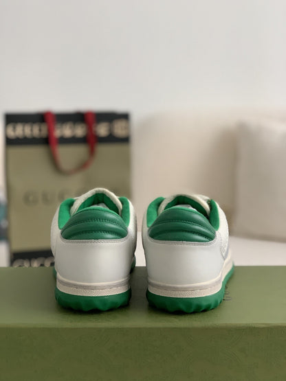 Gucci Mac80 Green White Leather Sneakers