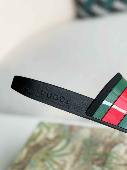 Gucci Pursuit Web Slides "Black"