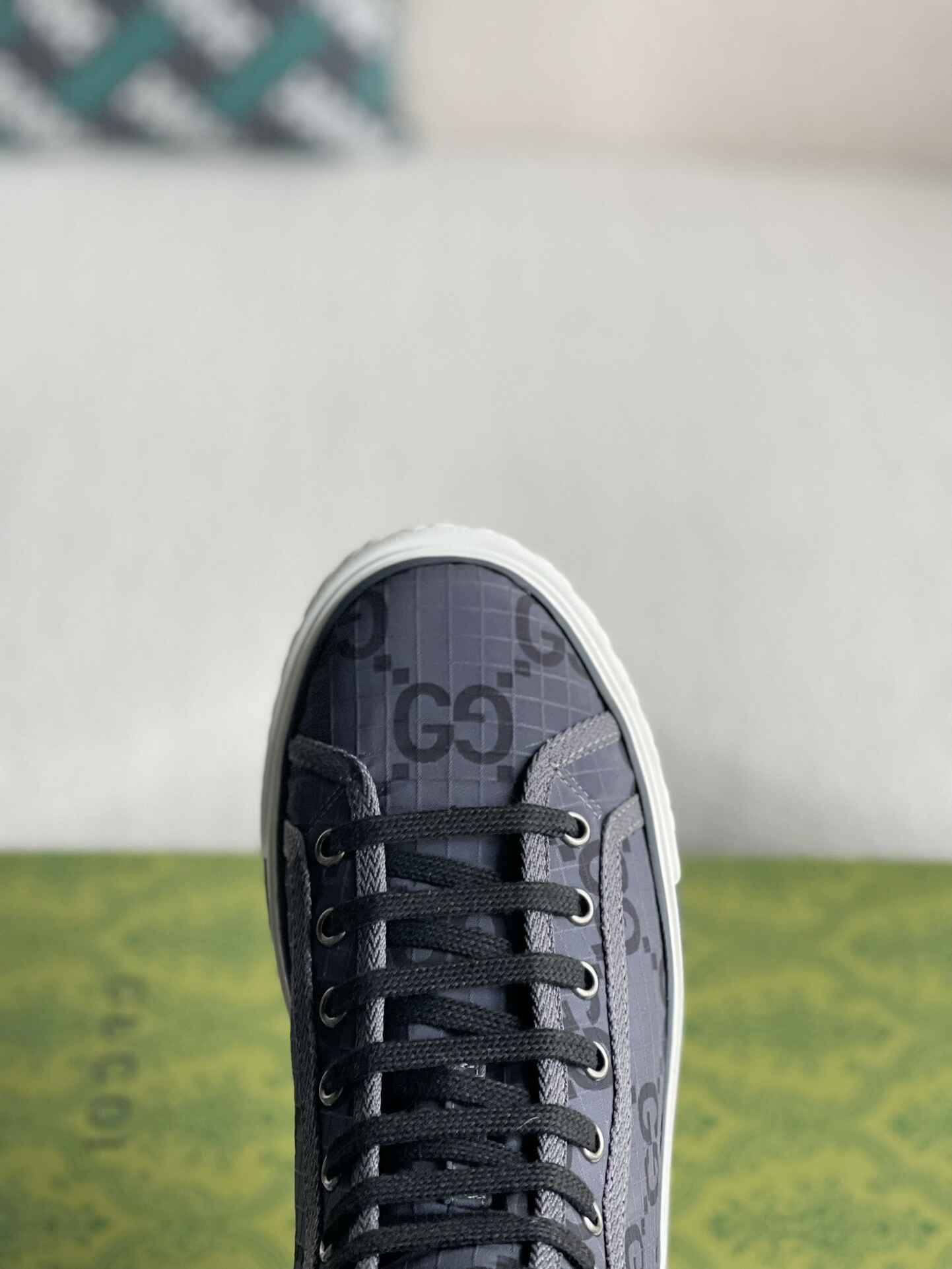 Gucci Tennis 1977 High-Top Gray Sneaker