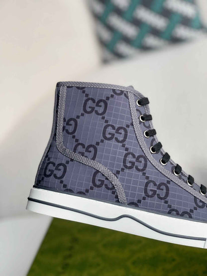 Gucci Tennis 1977 High-Top Gray Sneaker